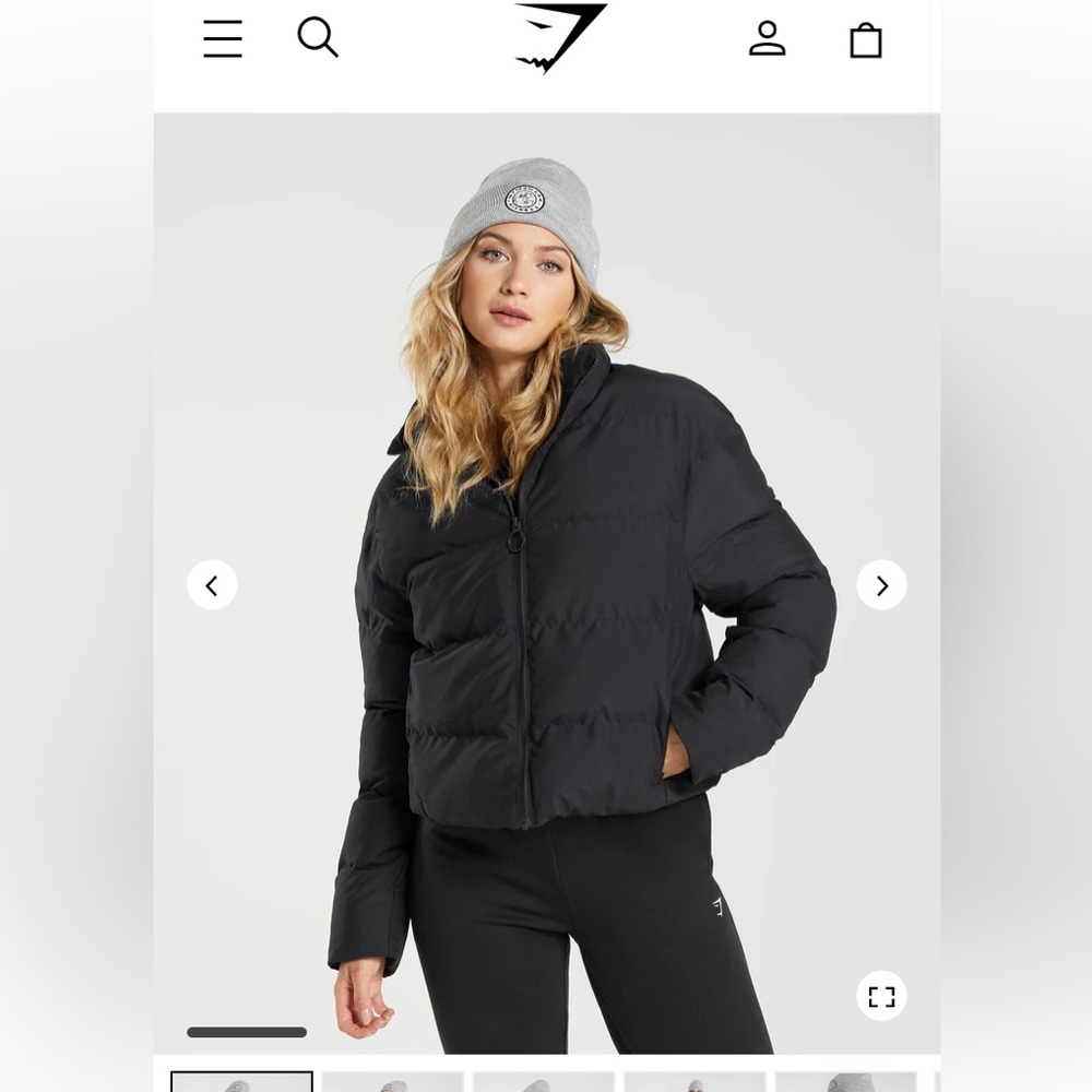 Gymshark puffer jacket